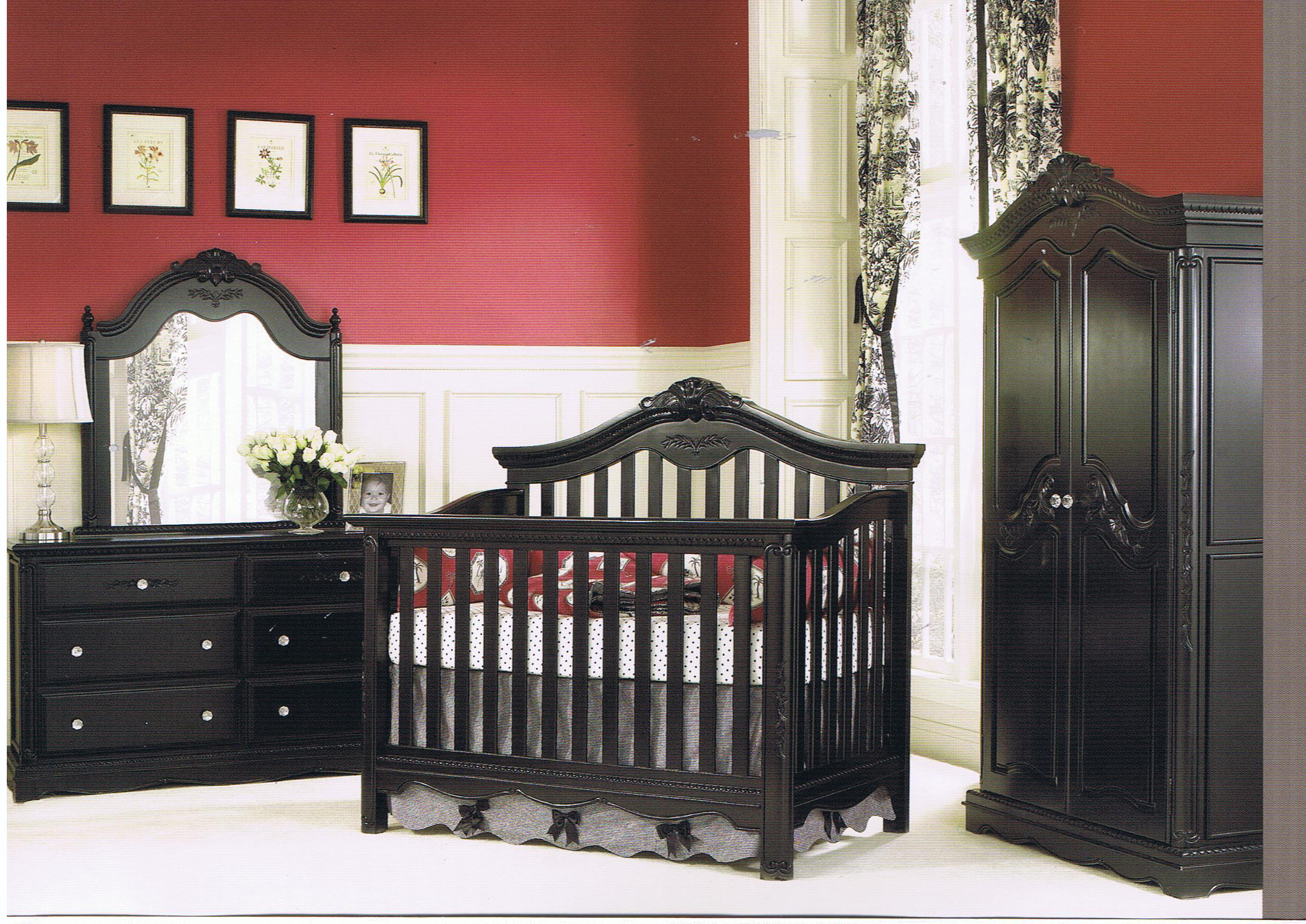 Baby Nurseries with Black Furniture